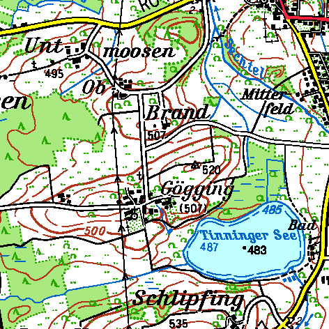 Strassenradrennen Rosenheim, Anfahrt Rosenheim Niedermoos - Lauterbach